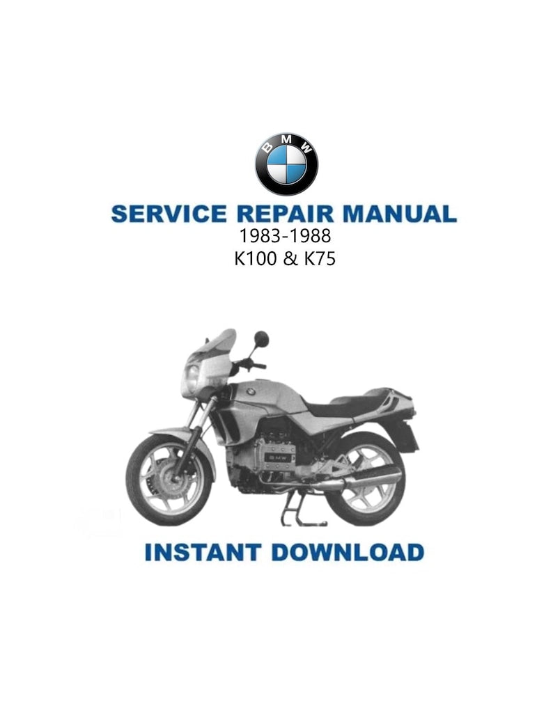BMW K75 K100 LT RT 740 987 Service Manual PDF service repair manual cover