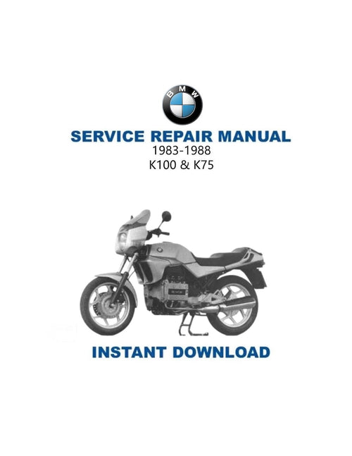 BMW K75 K100 LT RT 740 987 Service Manual PDF service repair manual cover