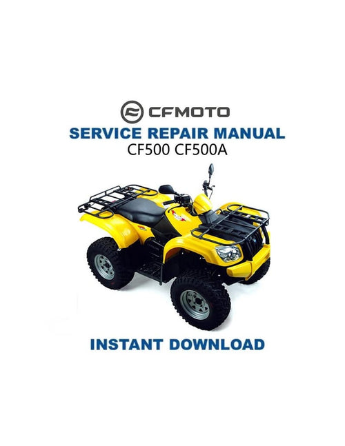 CFMOTO CF 500 Service Repair Manual PDF service repair manual cover