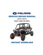 Polaris RZR 1000 XP XP4 Service Manual PDF service repair manual cover