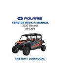Polaris GENERAL XP XP4 Service Manual PDF service repair manual cover