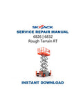 Skyjack 6826 6832 Rough Terrain Scissor Lift Service Manual PDF service repair manual cover