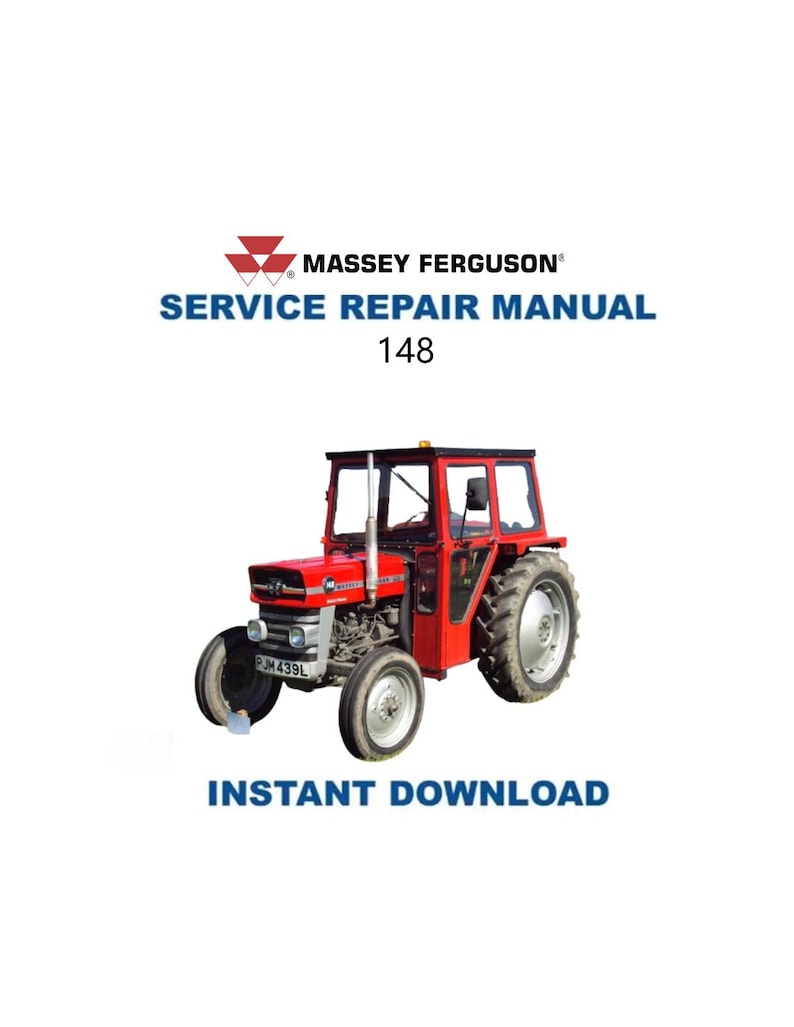 Massey Ferguson 148 Tractor Service Manual PDF service repair manual cover