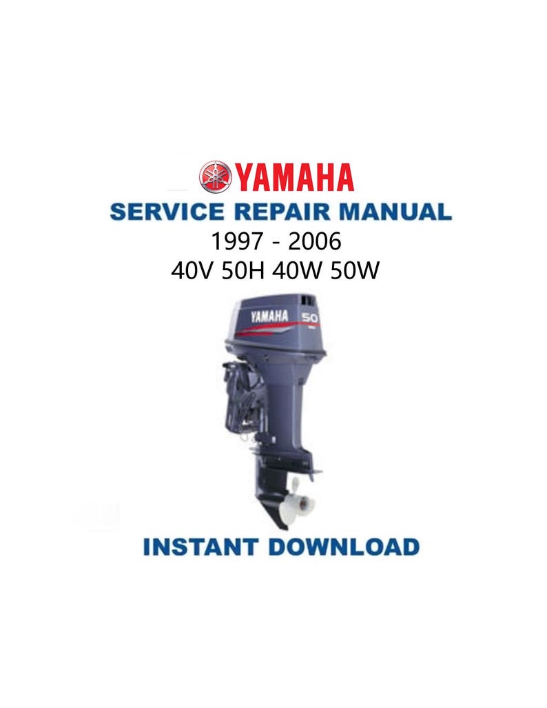 Yamaha 40V 50H 40W 50W Service Manual PDF service repair manual cover