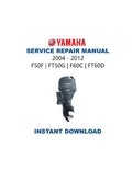 Yamaha F50F FT50G F60C FT60D Outboard Service Repair Manual PDF service repair manual cover