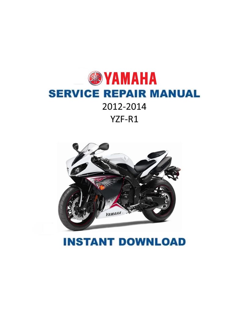 Yamaha YZF-R1 Service Manual PDF service repair manual cover