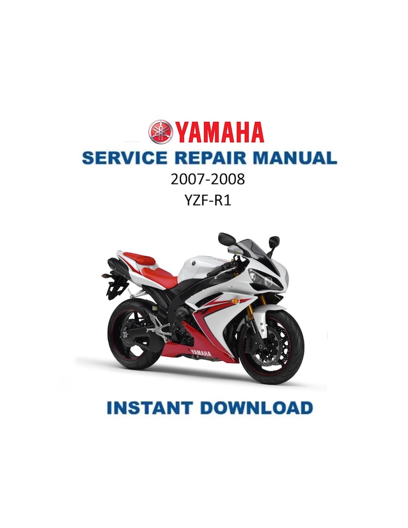 Yamaha YZF-R1 Service Manual PDF service repair manual cover