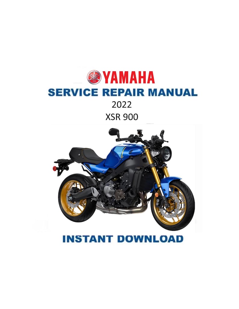 Yamaha XSR900 Service Manual PDF service repair manual cover