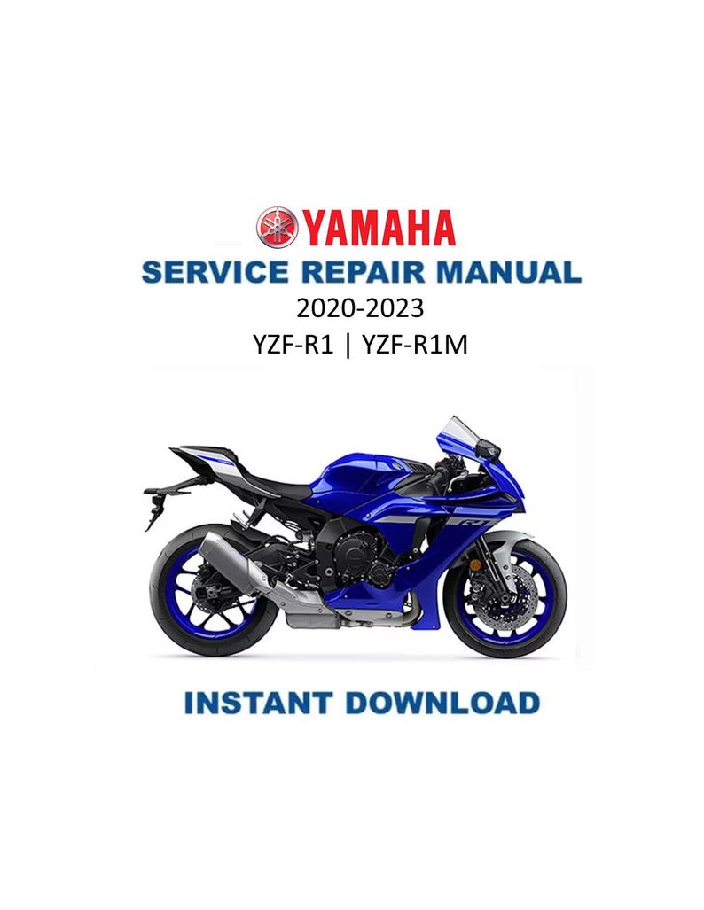Yamaha YZF-R1 R1M Service Manual PDF service repair manual cover