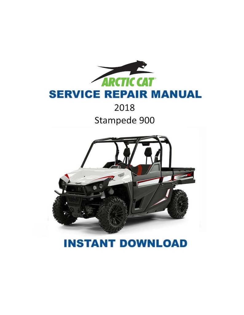 2018-2020 Textron (Arctic Cat) Stampede 900 Service Manual PDF service repair manual cover