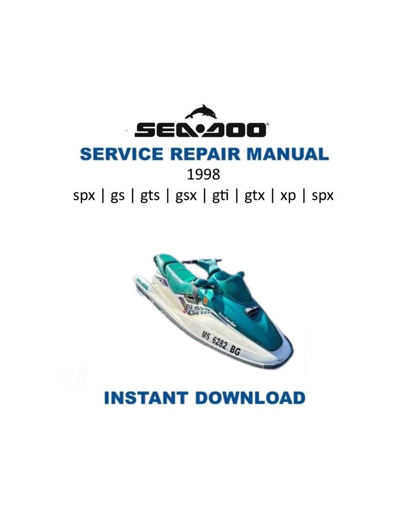 Seadoo GTX GTI GSX Service Manual PDF service repair manual cover