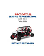 Honda Talon 1000 Service Manual PDF service repair manual cover