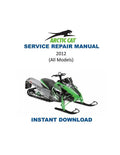 2012-2017 Arctic Cat Bearcat F5 F800 F1100 T570 TZ1 XF M Service Manual PDF service repair manual cover