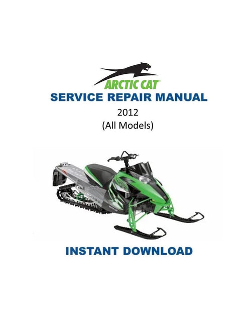 2012-2017 Arctic Cat Bearcat F5 F800 F1100 T570 TZ1 XF M Service Manual PDF service repair manual cover