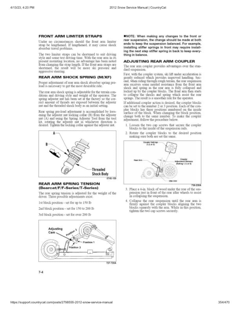 2012-2017 Arctic Cat Bearcat F5 F800 F1100 T570 TZ1 XF M Service Manual service manual preview page 9