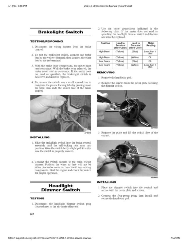 Arctic Cat Bearcat T660 Service Manual service manual preview page 7