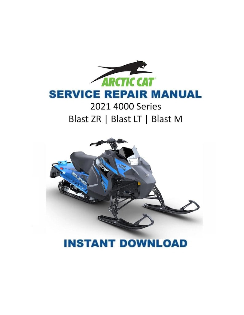 2021-2024 Arctic Cat Blast ZR LT M 4000 Service Manual PDF service repair manual cover
