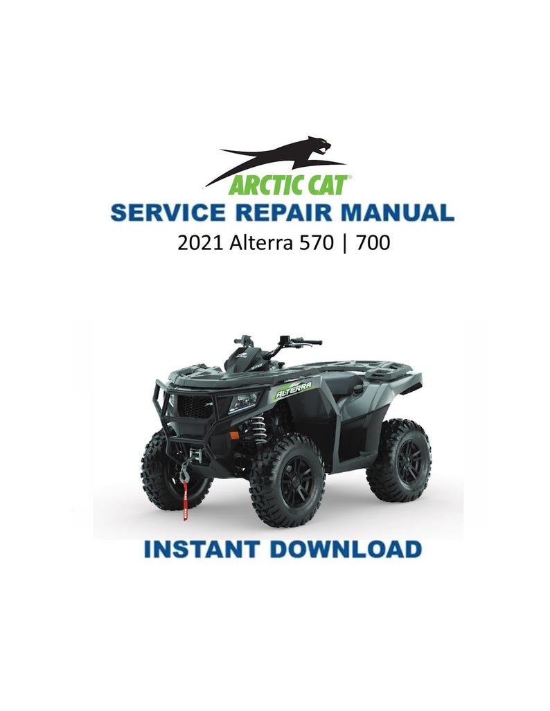 2021-2025 Arctic Cat Alterra 570 700 Service Manual PDF service repair manual cover