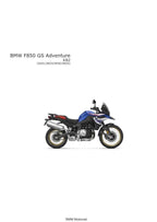 BMW F 850 GS Adventure K82 Service Manual service manual preview page 2