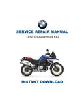 BMW F 850 GS Adventure K82 Service Manual PDF service repair manual cover