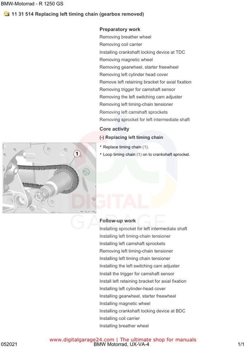 BMW R1250 GS K50 /12 Service Manual service manual preview page 6