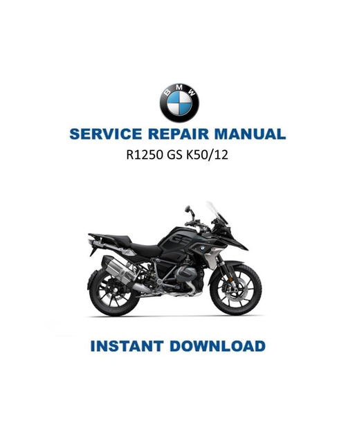 BMW R1250 GS K50 /12 Service Manual PDF service repair manual cover