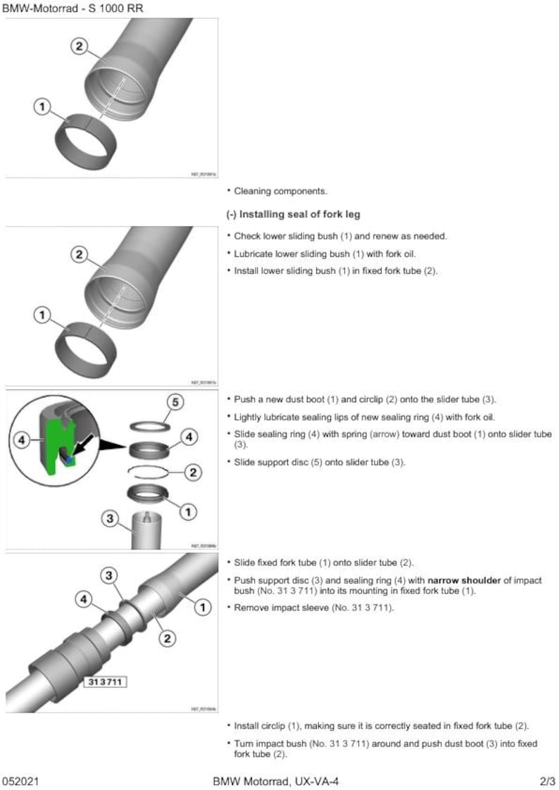 BMW S1000 RR K67 Service Manual service manual preview page 8