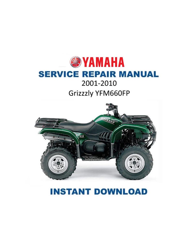 Yamaha Grizzly YFM660FP Service Manual PDF service repair manual cover