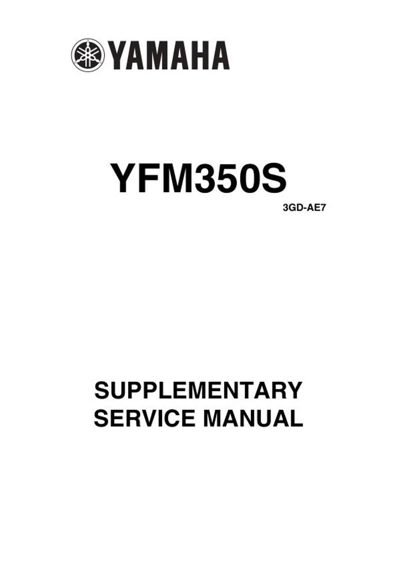 Yamaha Warrior YFM350S Service Manual service manual preview page 2