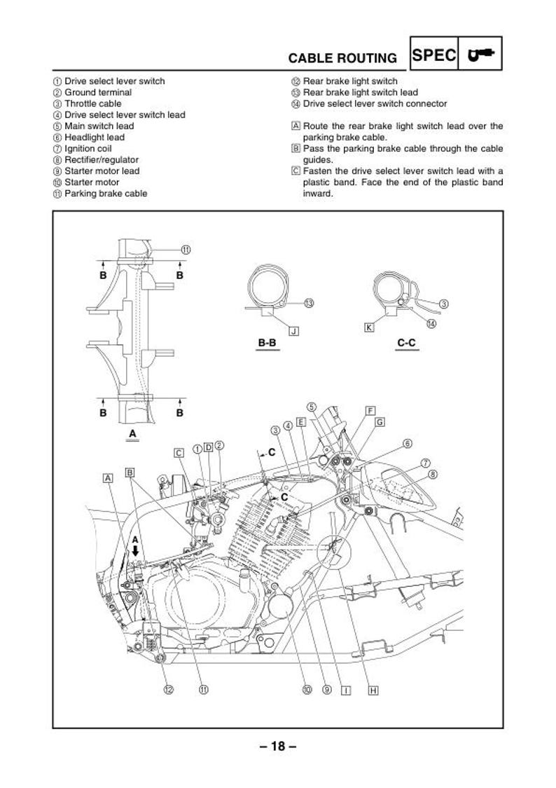 Yamaha Warrior YFM350S Service Manual service manual preview page 4