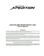 Polaris Xpedition XP ADV 1000 Service Manual service manual preview page 2