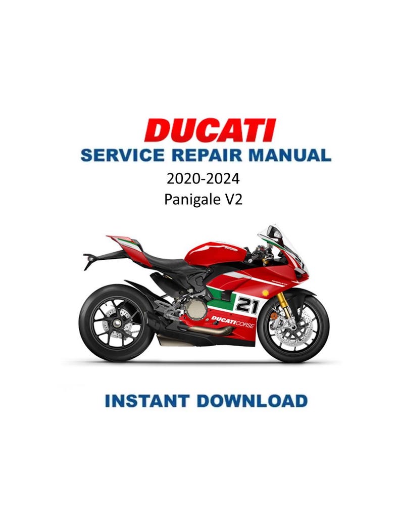 Ducati Panigale V2 Service Manual PDF service repair manual cover
