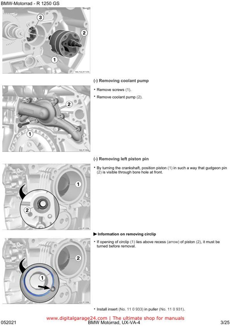 BMW R1250 GS K50 /12 Service Manual service manual preview page 4