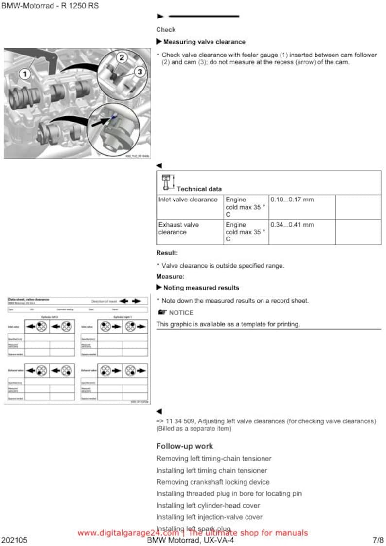 BMW R1250 RS K54 /11 Service Manual service manual preview page 5