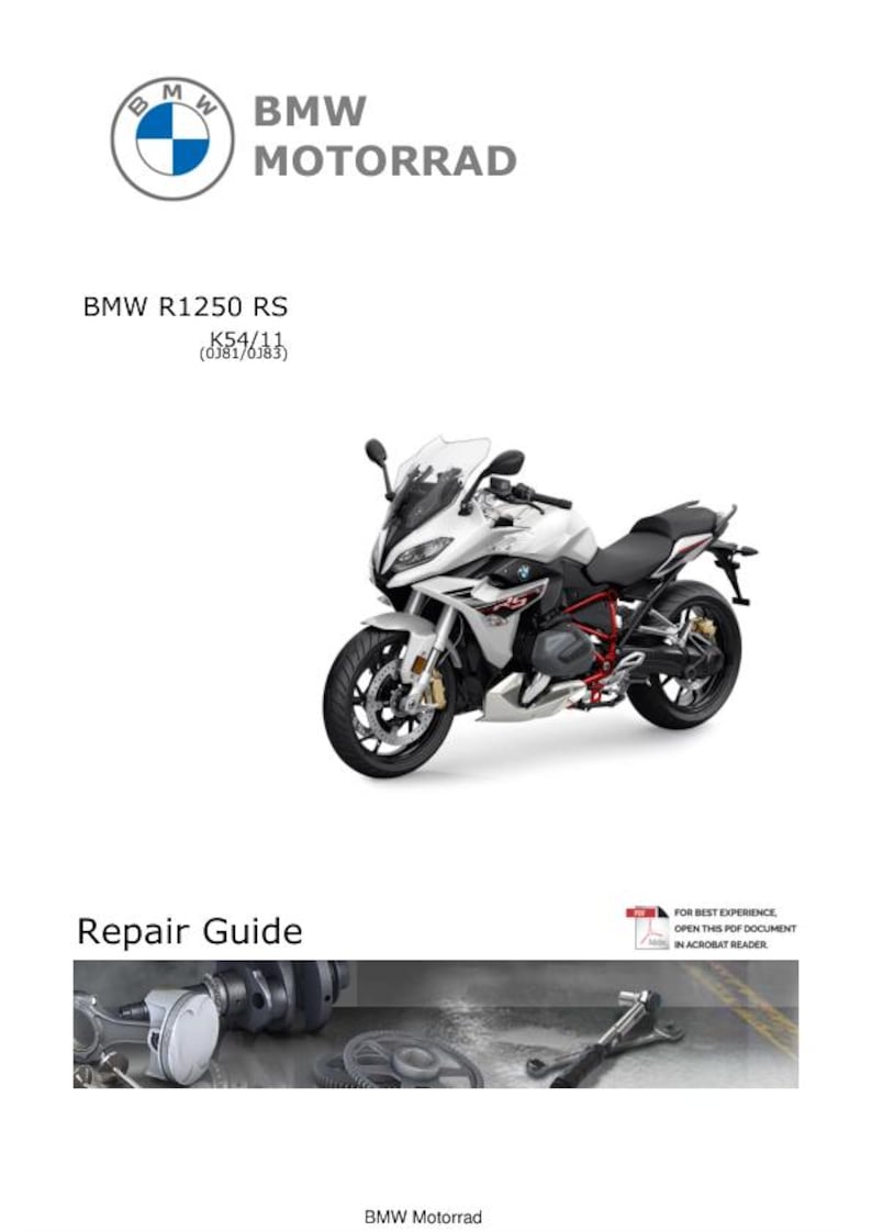 BMW R1250 RS K54 /11 Service Manual service manual preview page 2