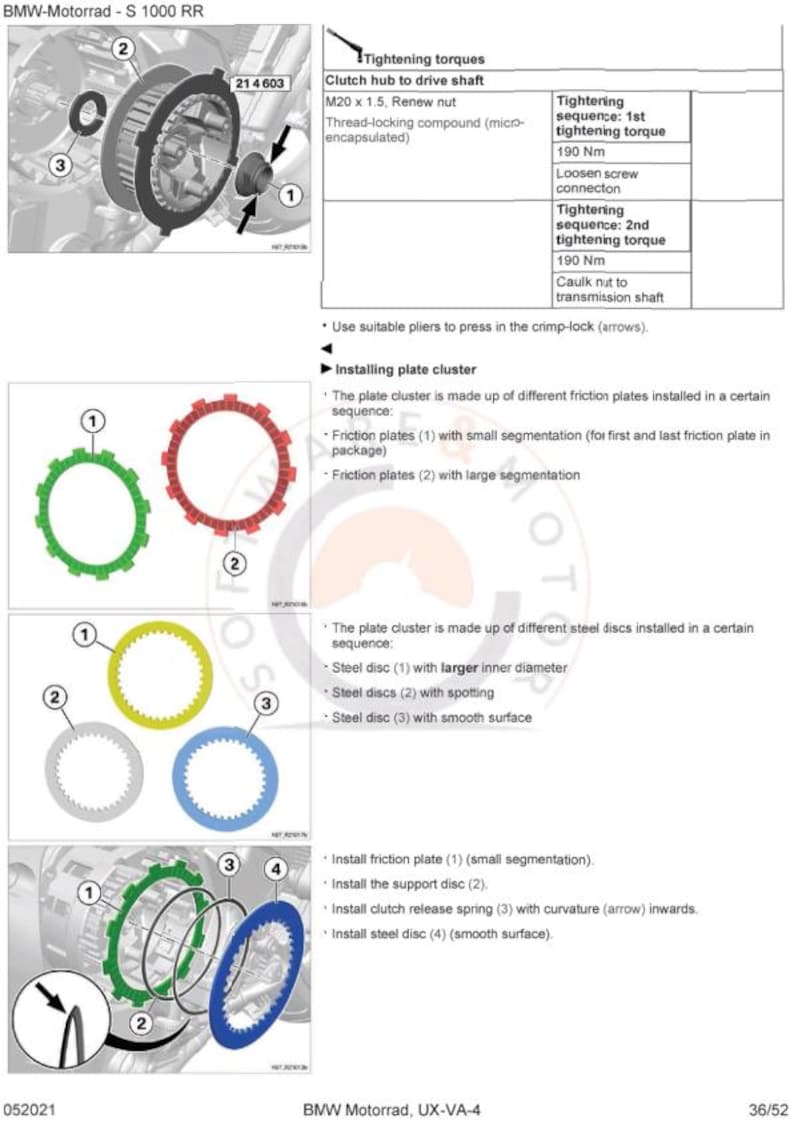 BMW S1000 RR K67 Service Manual service manual preview page 5
