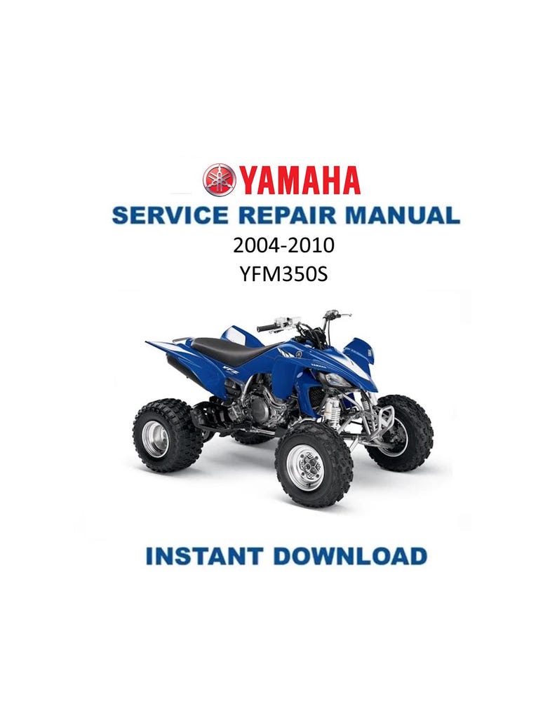 Yamaha Warrior YFM350S Service Manual PDF service repair manual cover