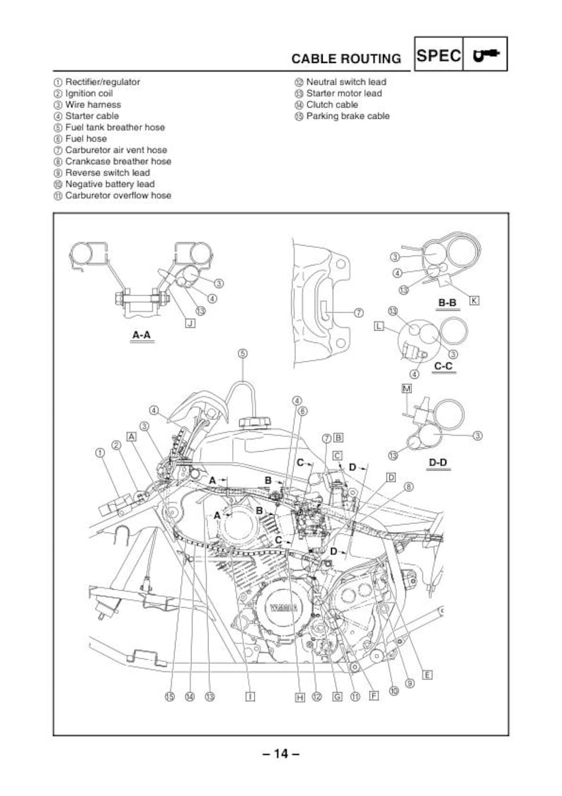 Yamaha Warrior YFM350S Service Manual service manual preview page 3
