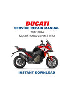 Ducati Multistrada V4 Pikes Peak Service Manual PDF service repair manual cover