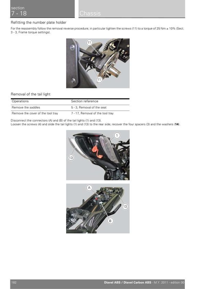 Ducati Diavel ABS Service Manual service manual preview page 6