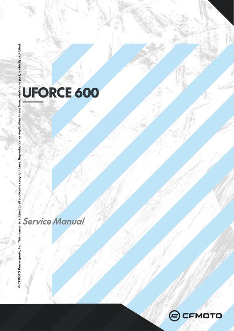 CFMOTO UFORCE 600 Service Repair Manual service manual preview page 2