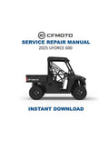 CFMOTO UFORCE 600 Service Repair Manual PDF service repair manual cover