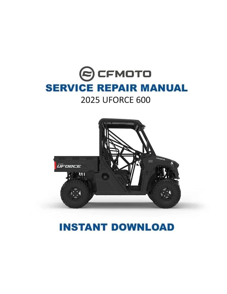 CFMOTO UFORCE 600 Service Repair Manual PDF service repair manual cover