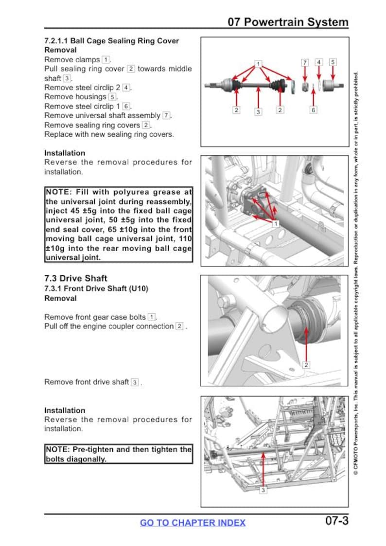 CFMOTO UFORCE U10 Service Repair Manual service manual preview page 10