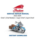 Indian Chief / Chief Bobber / Super Chief / Sport Chief Service Manual PDF service repair manual cover