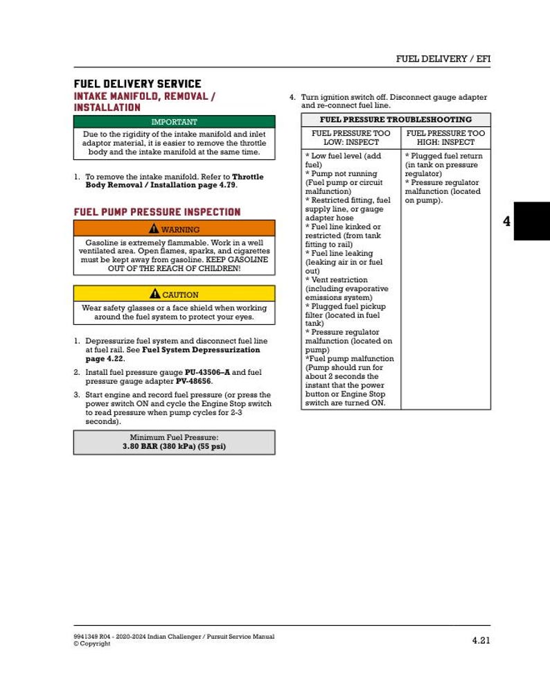 Indian Challenger / Pursuit Service Manual service manual preview page 6