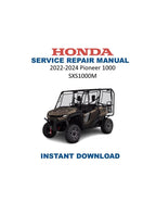 Honda Pioneer SXS1000 Service Manual PDF service repair manual cover