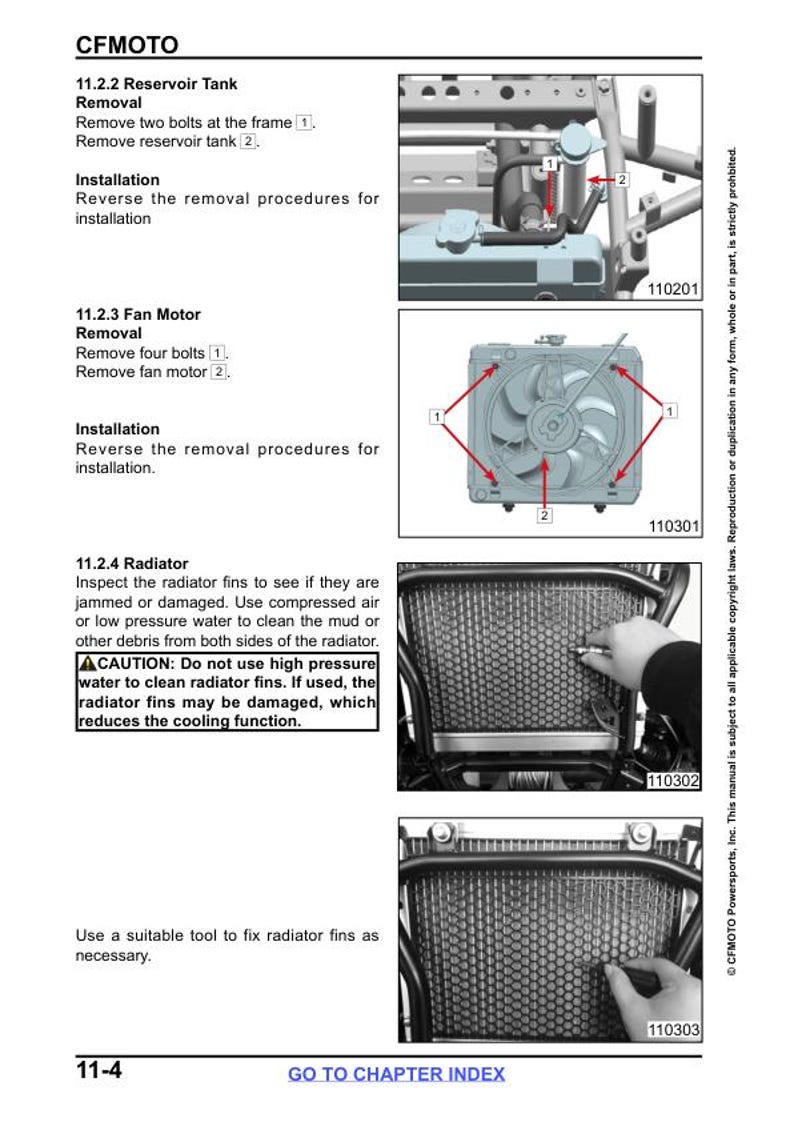 CFMOTO CFORCE 600 625 Service Repair Manual service manual preview page 10