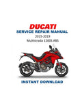 Ducati Multistrada 1200S ABS Service Manual PDF service repair manual cover