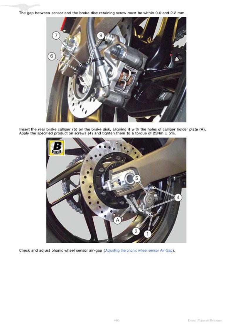 Ducati Monster 821 Service Manual service manual preview page 6